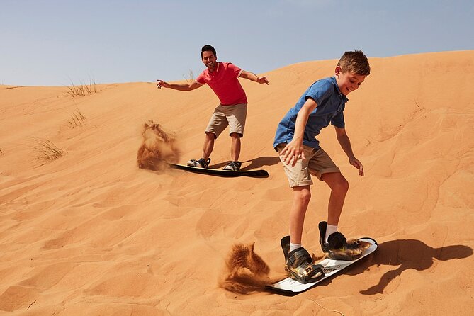 Sandboarding on the Dunes sahara