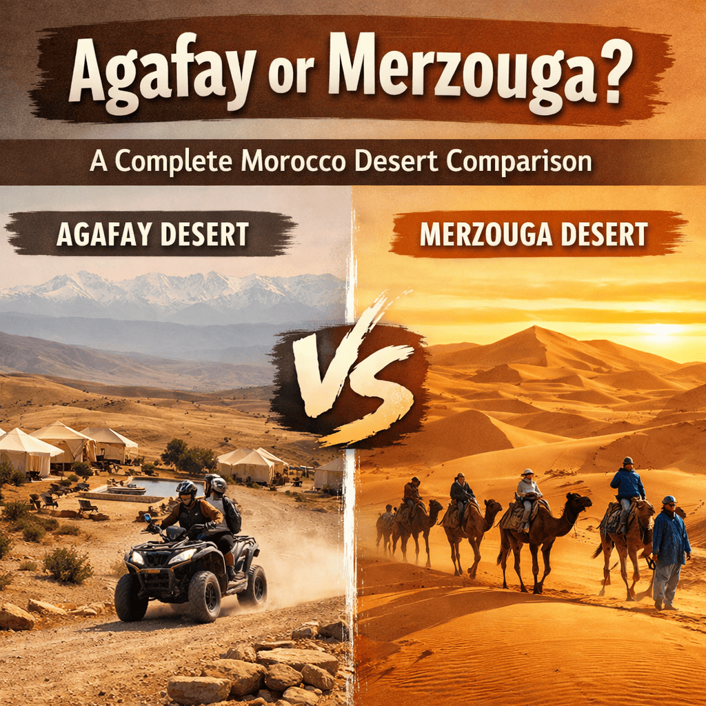 Agafay Desert vs. Merzouga: Which Desert Experience Is Right for You?