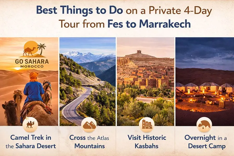 Best Things to Do on a Private 4-Day Tour from Fes to Marrakech